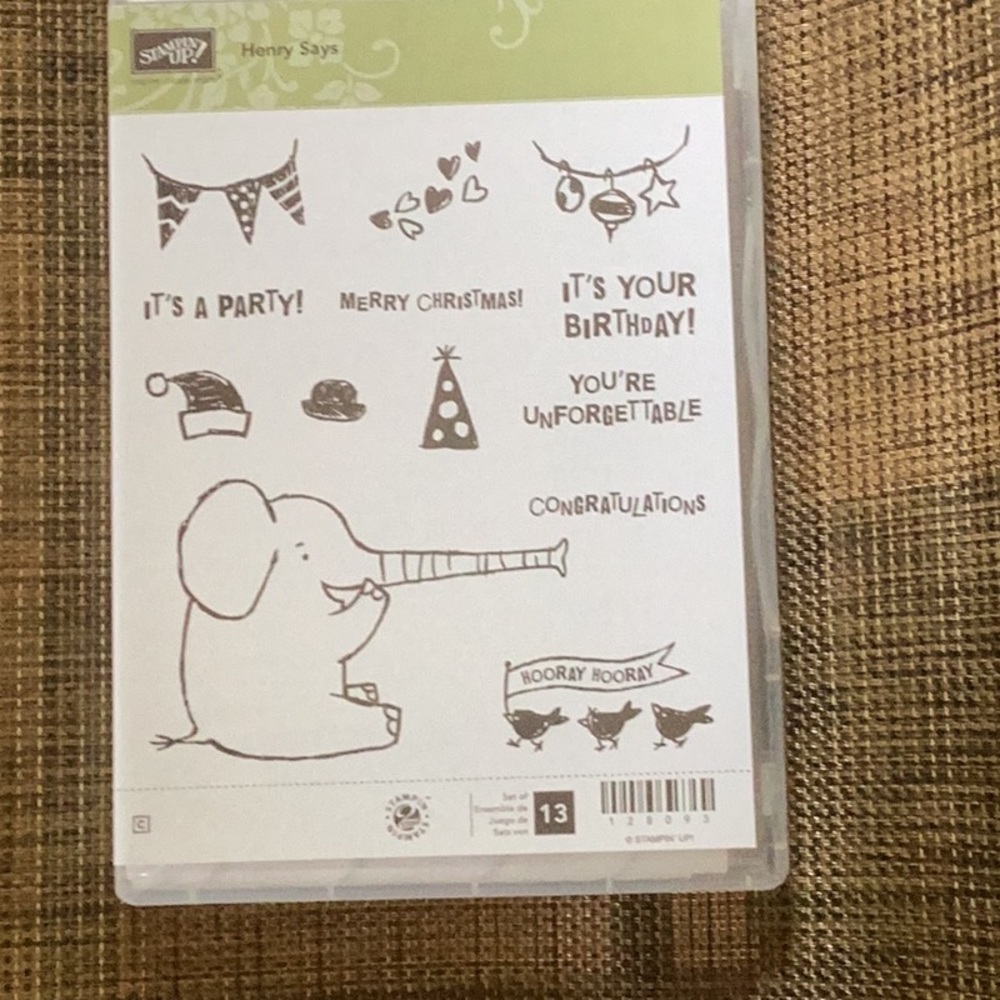 NEW STAMPIN UP! HENRY SAYS